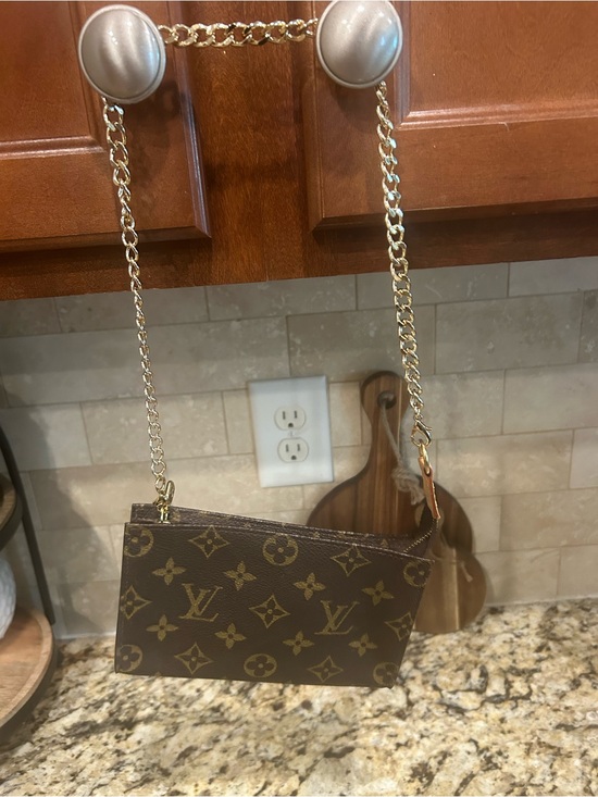 Louis Vuitton Handbags - Louis Vuitton Pouch Vintage comes with coa. with unbranded chain